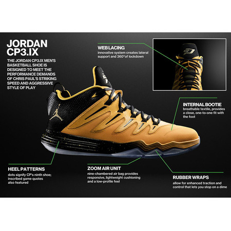 Jordan CP3 IX "Yellow Dragon" (012/gelb/schwarz/metallic gold)