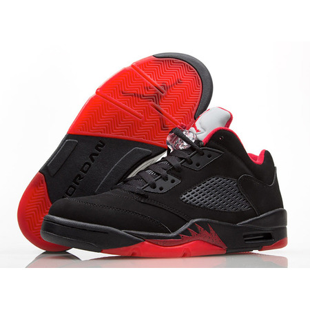 Air Jordan 5 Retro Low "Alternate `90" (001/schwarz/gym rot)