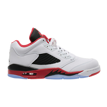 Air Jordan Retro 5 Low "Fire Red" (101/weiß/feuerrot/schwarz)