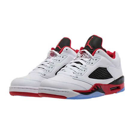 Air Jordan Retro 5 Low "Fire Red" (101/weiß/feuerrot/schwarz)