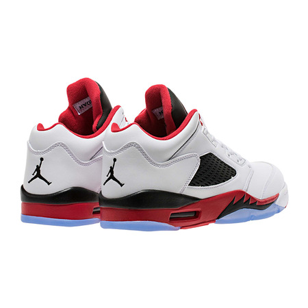 Air Jordan Retro 5 Low "Fire Red" (101/weiß/feuerrot/schwarz)