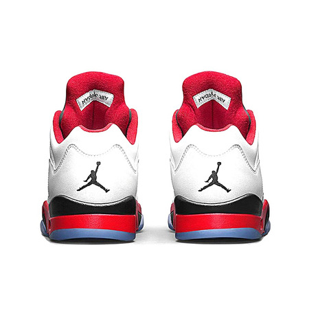 Air Jordan Retro 5 Low "Fire Red" (101/weiß/feuerrot/schwarz)