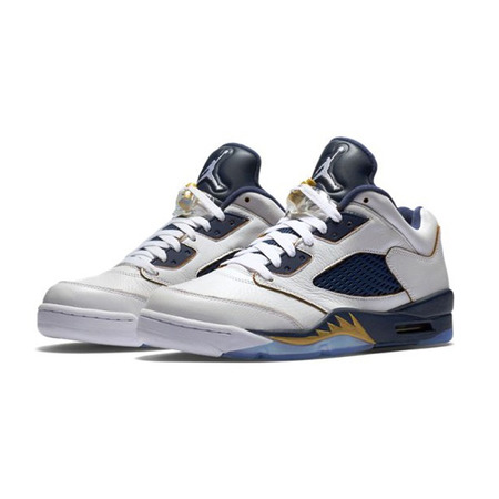 Air Jordan Retro 5 Low "Dunk From Above" (135/white/gold/navy)