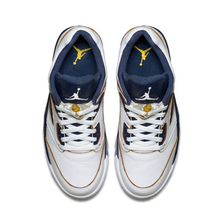 Air Jordan Retro 5 Low "Dunk From Above" (135/white/gold/navy)