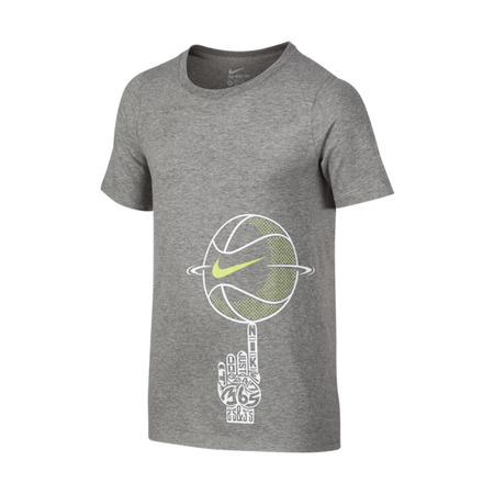 Nike Camiseta Niñ@ Spinning Ball (063/dk grau Heather)