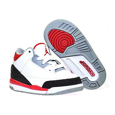 Jordan 3 Retro (TD) (20-27) (120/blanco/rojo/negro)