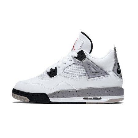 Air Jordan 4 Retro Og Bg "White Cement" (192/weiß/rot/schwarz)