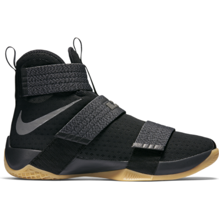 LeBron Soldier 10 SFG "Black Gum" (009/black/mtlc dunkelgrau/gum gelb)