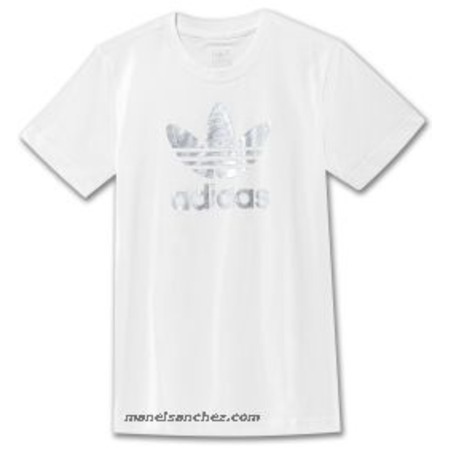 Adidas T-Shirt J Tre gru (weiß)