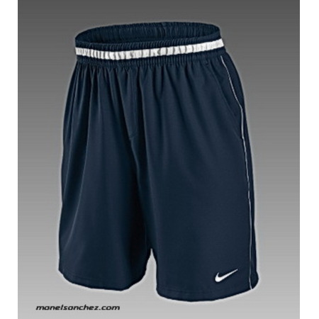 Nike Short Back Spin gewebt (marino/blanco)