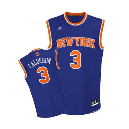 Adidas Jersey Replica Calderón #3# Knicks (blau/orange)