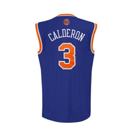 Adidas Jersey Replica Calderón #3# Knicks (blau/orange)