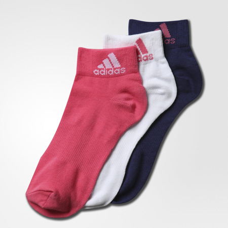 Adidas Socken Cortos Performance 3PP (purpurple/rosa/white)