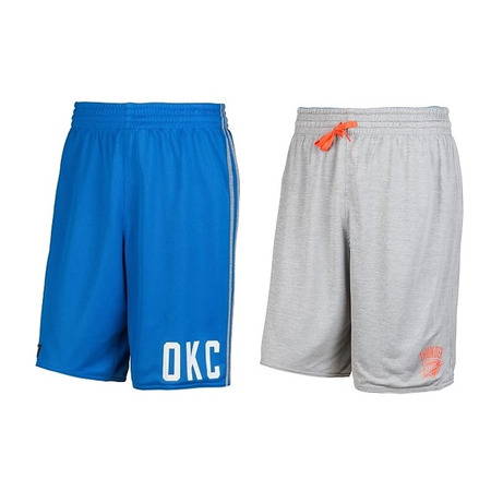 Adidas NBA Short Oklahoma Thunder Winter Hoops Rev (Atul/gris)