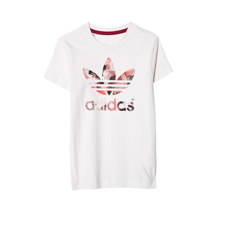 Adidas Originals Junior Camiseta Logo Trefoil Flower (Blanco crema)