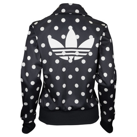 Adidas Originals Mujer Chaqueta Firebird TT AOP Punkte (schwarz/weiß)