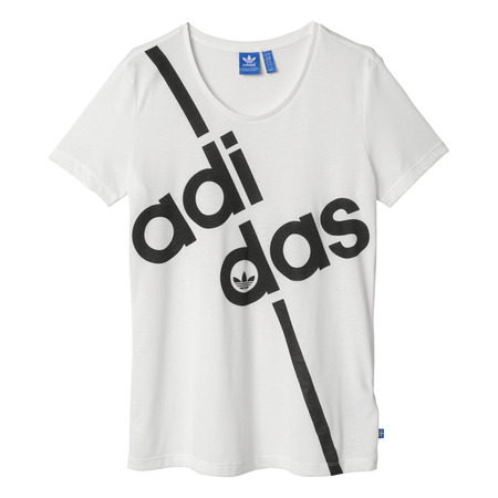 Adidas Originals Mujer Shirt Superstar Linear (weiß)