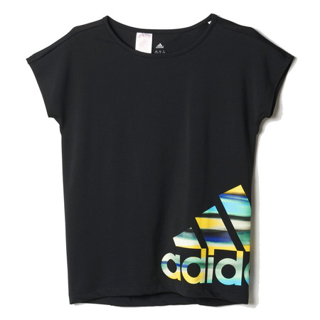 Adidas Shirt Junior Schrank Fitness Logo (schwarz)