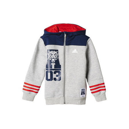 Adidas Boy Team Tiger Jacket (gris/azul/red)