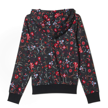 Adidas Originals Mujer Sudadera Trefoil Logo Flower Allover Print (negro/multicolor)