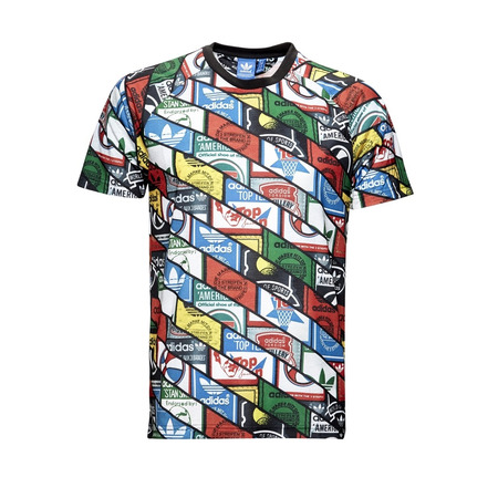 Adidas Originals Camiseta Tongue Labels Allover Print (multicolor)