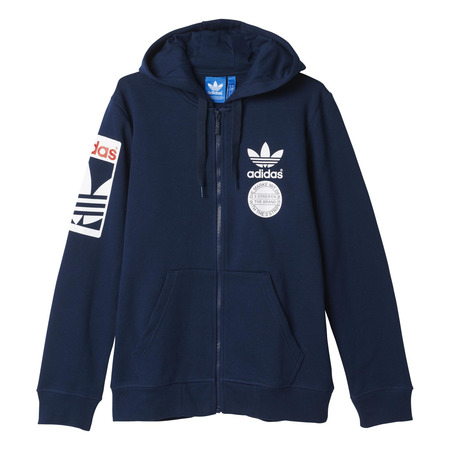 Adidas Originals Sudadera Street Graphic Full-Zip (marino/blanco)