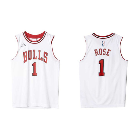 Set NBA Derrick Rose Bulls (weiß/rot)