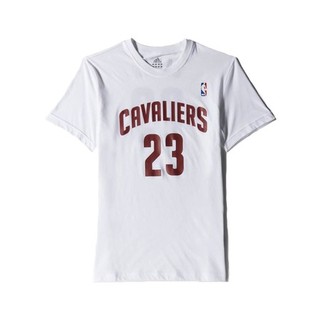 Adidas NBA Camiseta Gametime James Cavaliers (weiß/burdeo)