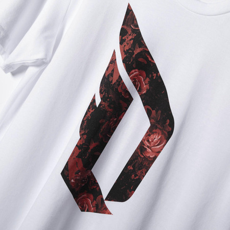 Adidas Camiseta Dame Floral (weiß/rot)