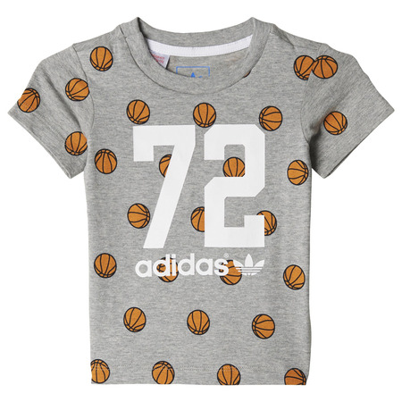 Adidas Originals Bebé Basketball Shirt (gris/blanco)