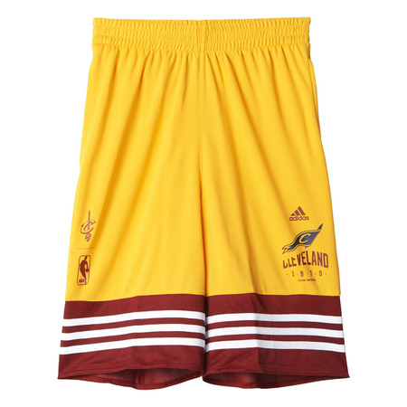 Adidas Basic Short Cleveland Cavaliers Niñ@ (amarillo/burdeos)