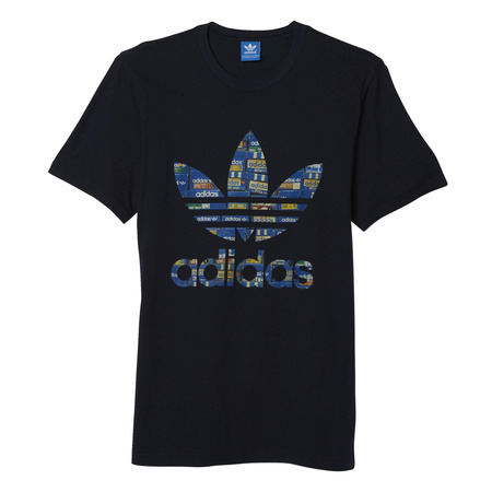 Adidas Originals Camiseta Box Trefoil (marine/multicolor)