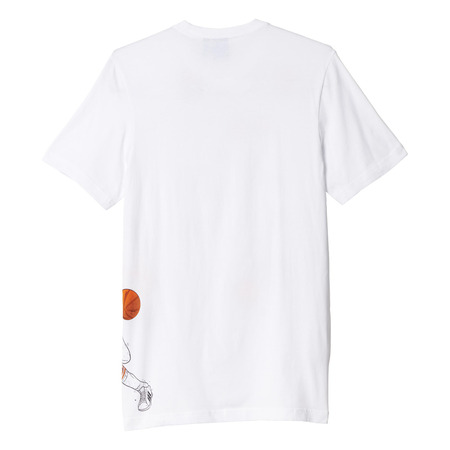 Adidas Originals Camiseta Allover Basketball (blanco)