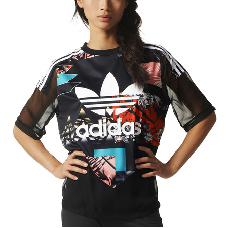 Adidas Originals Frau Fußball Tropical T-Shirt (mehrfarbig)