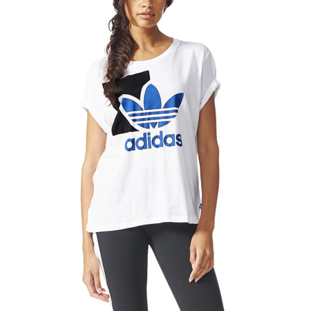 Adidas Originals Frau T-Shirt Running Logo (weiß)