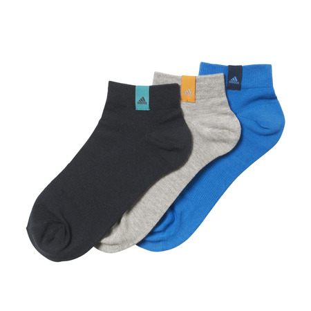 Adidas Socken 3 Paar Cortos Performance (blau/gris)