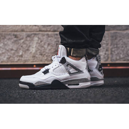 Air Jordan 4 Retro "Cement" (192/weiß/feuerrot/schwarz)