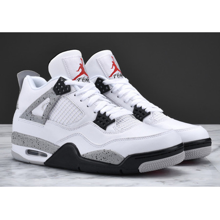 Air Jordan 4 Retro "Cement" (192/weiß/feuerrot/schwarz)