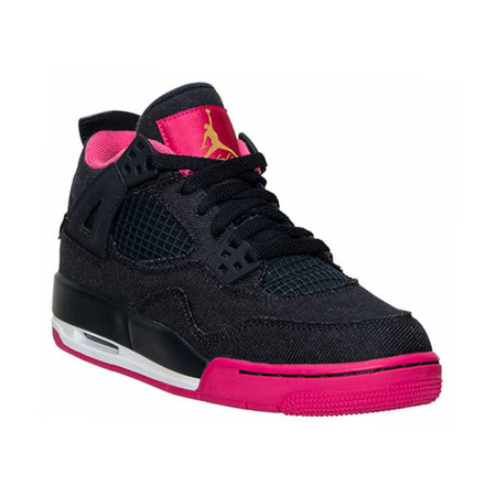 Air Jordan 4 Retro GG (dunkel obsidian/vivid pink/weiß)