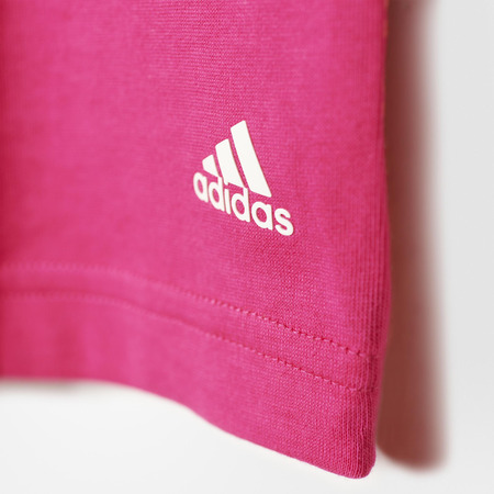 Adidas Junior Girls Schrank Fun T-Shirt (rosa/weiß)