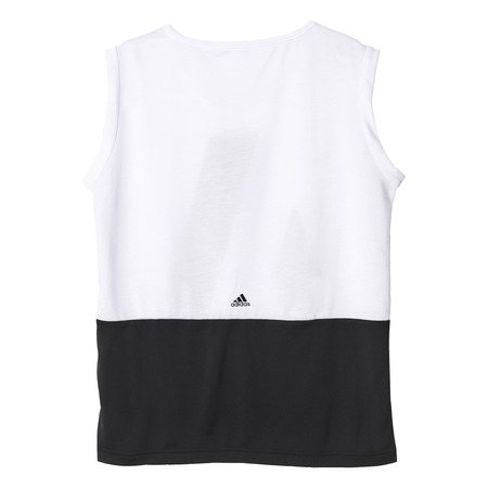 Adidas Junior Girls Camiseta Garderobe Style (blanco/negro)