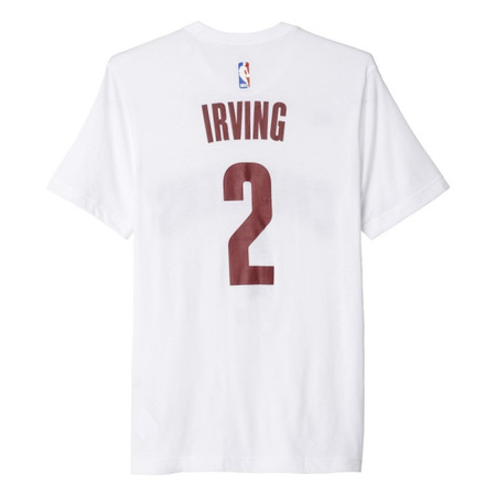 Adidas NBA Camiseta Gametime Irving Cavaliers (weiß/burdeo)