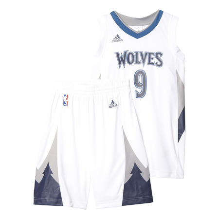 Adidas Pack Ricky Rubio #9# Minnesota Niño (weiß/blau/schwarz)