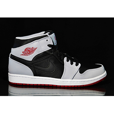 Air Jordan 1Mid "NightWolfgrey" (012/negro/gris/rojo)