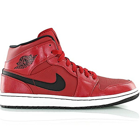 Air Jordan 1 Mid "Chicago Bulls" (602/rot/schwarz/schwarz)