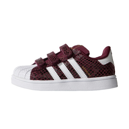 Adidas Originals Superstar Snake CF I "Maroon" (burgund/blanco)