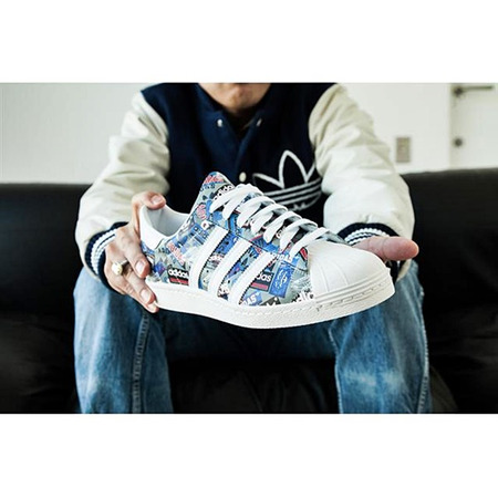 Adidas Originals SUPERSTAR 80 ́s Pioneers von NIGO (blanco/crema/multicolor)