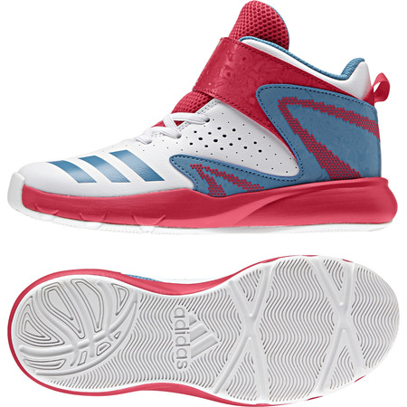 Adidas BasketBall Fun 2 Kinder (weiß/rot/blau)