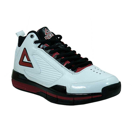 Zapatillas Basket Peak Shane Battier "Miami Away" (blanco/negro/rojo)