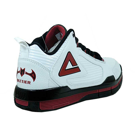 Zapatillas Basket Peak Shane Battier "Miami Away" (blanco/negro/rojo)